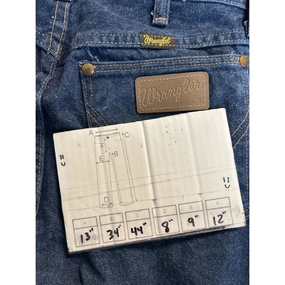 Wrangler 13MWZG Womens 26x34 Vintage Made USA High Rise Cowboy Western Jeans - Picture 7 of 8